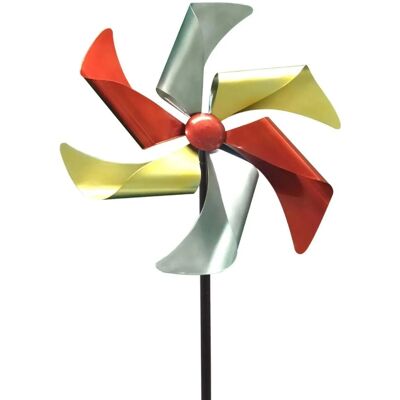 Lex Windrad Windspiel Metall Gartendeko Balkon Terrasse Erdspieß Rot Gelb Silber Lex Windrad Windspiel Metall Gartendeko Balkon Terrasse Erdspieß Rot Gelb Silber