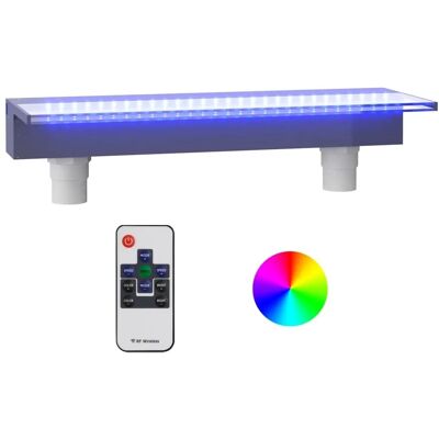 vidaXL Wasserfall-Element Mit Rgb Leds Acryl 60 cm - Wasserfall-Element vidaXL Wasserfall-Element Mit Rgb Leds Acryl 60 cm - Wasserfall-Element