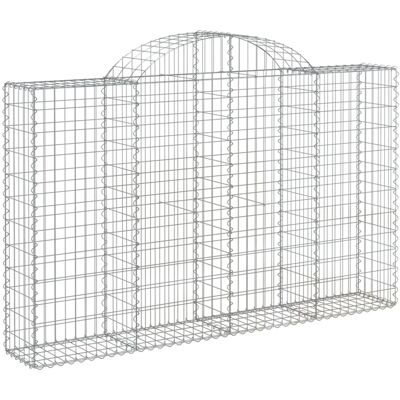 Vidaxl Gabionen Mit Hochbogen 25stk. 200x30x120/140cm Vidaxl Gabionen Mit Hochbogen 25stk. 200x30x120/140cm