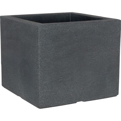 Geli Pflanzgefäß Kubus Quadratisch 40 cm x 40 cm x 34 cm Anthrazit Geli Pflanzgefäß Kubus Quadratisch 40 cm x 40 cm x 34 cm Anthrazit