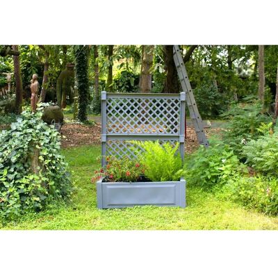 KHW Rankhilfe Pflanzkasten - 110L, Grau KHW Rankhilfe Pflanzkasten - 110L, Grau