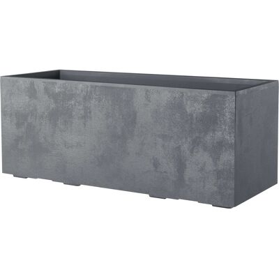 Deroma Pflanzkasten Millennium 39 cm x 99,3 cm x 37,6 cm Aschgrau Deroma Pflanzkasten Millennium 39 cm x 99,3 cm x 37,6 cm Aschgrau