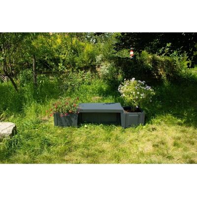 Gartenbank KHW Berlin Grau (Anthrazit) - Gartenbank Gartenbank KHW Berlin Grau (Anthrazit) - Gartenbank