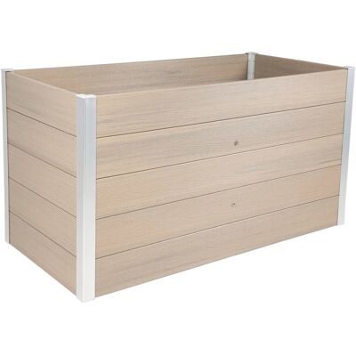 Dobar Hochbeet WPC 146 cm x 70 cm x 75 cm Silbergrau Dobar Hochbeet WPC 146 cm x 70 cm x 75 cm Silbergrau