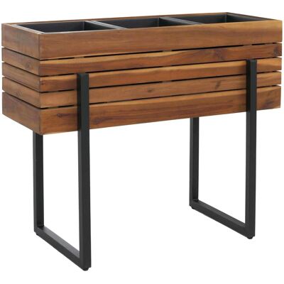 MCW Hochbeet P85 Metall Akazie Holz 68x80x30cm Braun MCW Hochbeet P85 Metall Akazie Holz 68x80x30cm Braun
