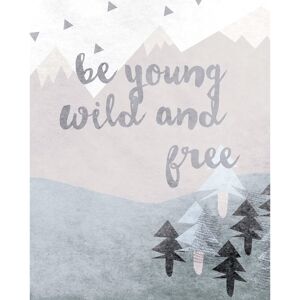 KOMAR Wild and Free Poster - Sprüche, bunt, rechteckig, 40x50 cm KOMAR Wild and Free Poster - Sprüche, bunt, rechteckig, 40x50 cm