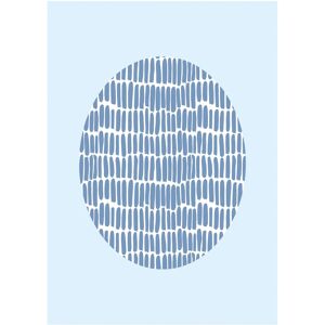 KOMAR - Shelly Patterns Blue - 40x30 cm - Rechteckig - Poster KOMAR - Shelly Patterns Blue - 40x30 cm - Rechteckig - Poster