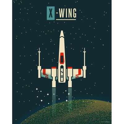 Disney Poster Star Wars X-Wing Dunkelblau 40 cm x 50 cm 612859 Disney Poster Star Wars X-Wing Dunkelblau 40 cm x 50 cm 612859