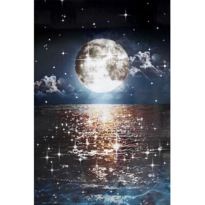 Art Universe Glasbilder Glitzer-Mond 80 x 120 cm Art Universe Glasbilder Glitzer-Mond 80 x 120 cm