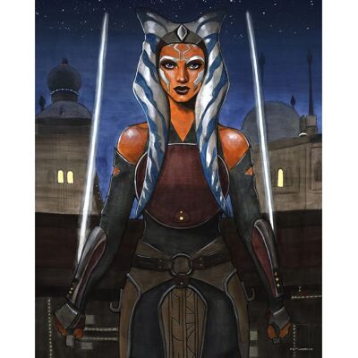 Disney Poster Star Wars Ahsoka Braun und Blau 40 cm x 50 cm 612862 Disney Poster Star Wars Ahsoka Braun und Blau 40 cm x 50 cm 612862