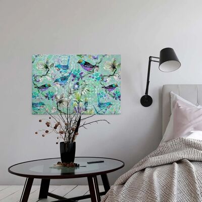 A.S. CREATION - mosaic birds 3 - 90x60 cm - Canvas Art A.S. CREATION - mosaic birds 3 - 90x60 cm - Canvas Art