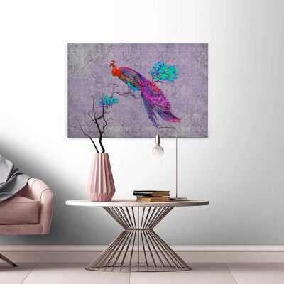 Bricoflor Lila Leinwand Bild Mit Pfau Design Vintage Leinwandbild Bunt Ornament Wandbild Mit Vogel Design Für Schlafzimmer Und Wohnzimmer Bricoflor Lila Leinwand Bild Mit Pfau Design Vintage Leinwandbild Bunt Ornament Wandbild Mit Vogel Design Für Schlafzimmer Und Wohnzimmer