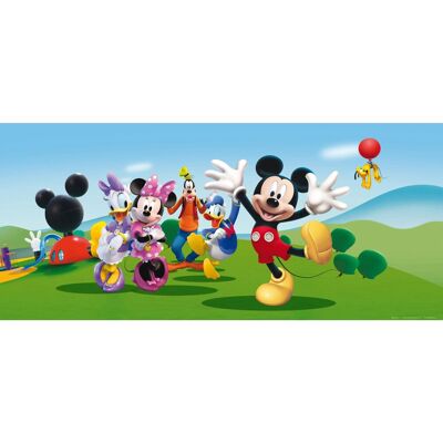 Disney Poster Micky Maus Blau und Grün 202 x 90 cm 600877 Disney Poster Micky Maus Blau und Grün 202 x 90 cm 600877
