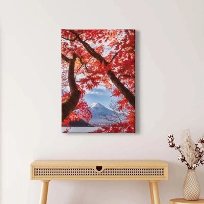 Bricoflor Roter Baum Bild Im Asiatischen Stil Landschaftsbild Ideal Für Schlafzimmer Und Flur Natur Wandbild Mit Berglandschaft Im Hochformat Bricoflor Roter Baum Bild Im Asiatischen Stil Landschaftsbild Ideal Für Schlafzimmer Und Flur Natur Wandbild Mit Berglandschaft Im Hochformat