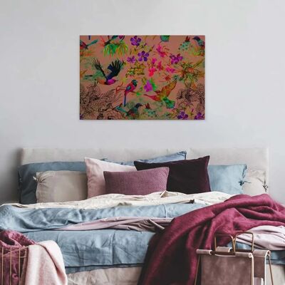 Bricoflor Neon Wandbild Mit Vögeln Und Blumen Bunte Leinwand Auf Keilrahmen Vogel Leinwandbild Im Grafischen Stil Für Wohnzimmer Und Schlafzimmer Bricoflor Neon Wandbild Mit Vögeln Und Blumen Bunte Leinwand Auf Keilrahmen Vogel Leinwandbild Im Grafischen Stil Für Wohnzimmer Und Schlafzimmer