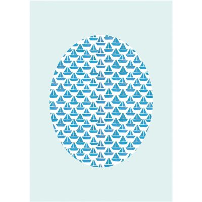 KOMAR Shelly Patterns Aqua Poster - Formen-Kunst - Bunt - Indoor KOMAR Shelly Patterns Aqua Poster - Formen-Kunst - Bunt - Indoor