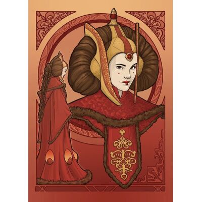 Disney Poster Star Wars Padmé Amidala Rot 50 cm x 70 cm 612866 Disney Poster Star Wars Padmé Amidala Rot 50 cm x 70 cm 612866