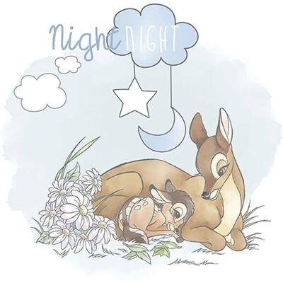 Disney Poster Bambi Good Night Blau und Beige 40 x 50 cm 610096 Disney Poster Bambi Good Night Blau und Beige 40 x 50 cm 610096