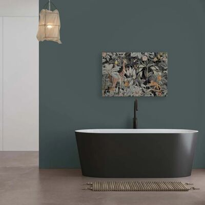 Bricoflor Dschungel Tiere Bild Auf Leinwand Mit Affe Giraffe Und Tukan Leinwandbild Tropisch Regenwald Wandbild Schwarz 120 X 80 Bricoflor Dschungel Tiere Bild Auf Leinwand Mit Affe Giraffe Und Tukan Leinwandbild Tropisch Regenwald Wandbild Schwarz 120 X 80