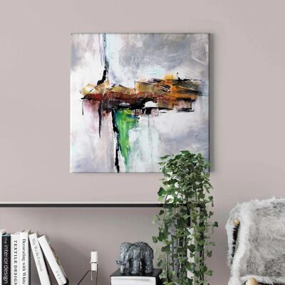 Bricoflor Abstrakte Kunst Leinwandbild Modernes Leinwand Bild Im Gemälde Stil Für Büro Und Schlafzimmer Ölgemälde Kunstdruck Bild In Weiß Und Braun Bricoflor Abstrakte Kunst Leinwandbild Modernes Leinwand Bild Im Gemälde Stil Für Büro Und Schlafzimmer Ölgemälde Kunstdruck Bild In Weiß Und Braun