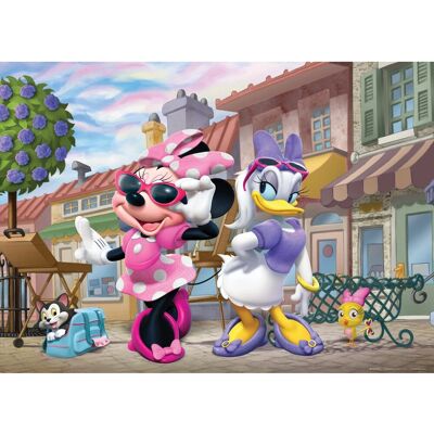 Disney Poster Minnie Maus & Daisy Duck Rosa Lila und Gelb 160 x 110 cm 600657 Disney Poster Minnie Maus & Daisy Duck Rosa Lila und Gelb 160 x 110 cm 600657