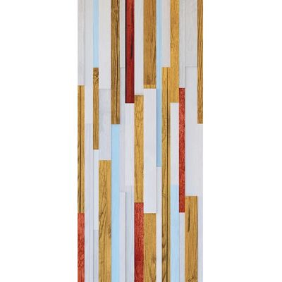 Sanders & Sanders Poster Holzoptik Beige Rot und Blau 90 x 202 cm 600841 Sanders & Sanders Poster Holzoptik Beige Rot und Blau 90 x 202 cm 600841