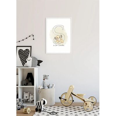 Disney Poster Der König Der Löwen Simba Beige 30 x 40 cm 610128 Disney Poster Der König Der Löwen Simba Beige 30 x 40 cm 610128