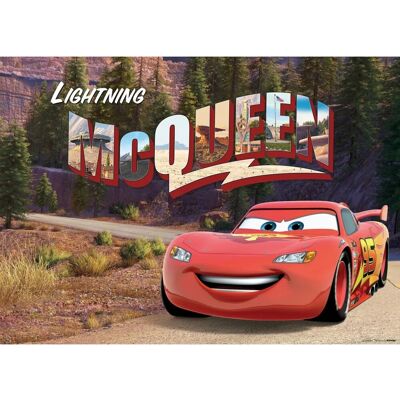 Disney Poster Cars Rot Grün und Beige 160 x 110 cm 600639 Disney Poster Cars Rot Grün und Beige 160 x 110 cm 600639