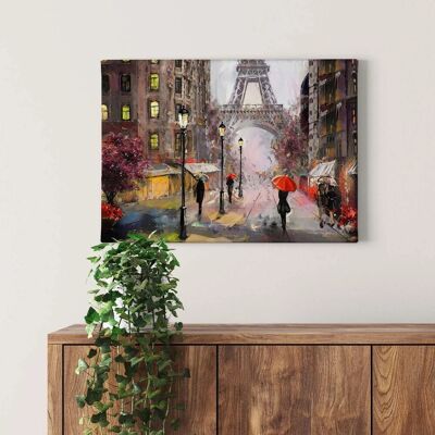 Bricoflor Leinwand Bild Im Paris Gemälde Stil Romantisches Stadt Bild Mit Eiffelturm Gemalt Kunstdruck Leinwandbild In Braun Und Rosa Für Schlafzimmer Bricoflor Leinwand Bild Im Paris Gemälde Stil Romantisches Stadt Bild Mit Eiffelturm Gemalt Kunstdruck Leinwandbild In Braun Und Rosa Für Schlafzimmer
