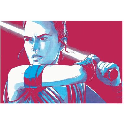 Disney Poster Star Wars Rey Rot und Blau 70 x 50 cm 610265 Disney Poster Star Wars Rey Rot und Blau 70 x 50 cm 610265