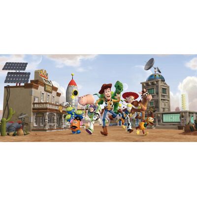Disney Poster Toy Story Beige Blau und Grün 202 x 90 cm 600874 Disney Poster Toy Story Beige Blau und Grün 202 x 90 cm 600874