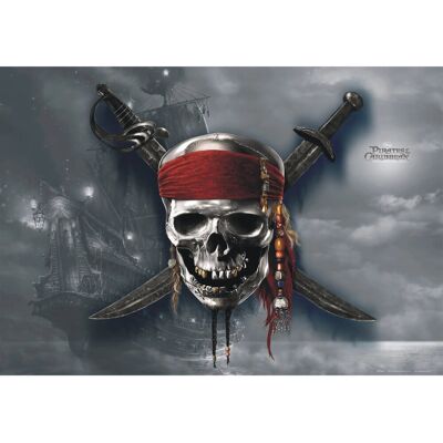 Disney Poster Fluch Der Karibik Grau und Rot 160 x 110 cm 600646 Disney Poster Fluch Der Karibik Grau und Rot 160 x 110 cm 600646