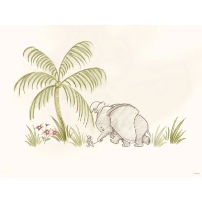 Disney Poster Dumbo Der Fliegende Elefant Beige und Grün 30 cm x 40 cm 612843 Disney Poster Dumbo Der Fliegende Elefant Beige und Grün 30 cm x 40 cm 612843
