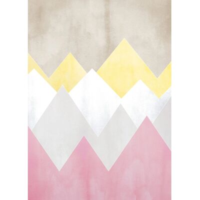 KOMAR Sunrise Mountain Spring Bunt Poster - Poster KOMAR Sunrise Mountain Spring Bunt Poster - Poster