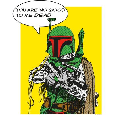 Komar Wandbild Star Wars Boba Fett 40 x 50 cm Komar Wandbild Star Wars Boba Fett 40 x 50 cm
