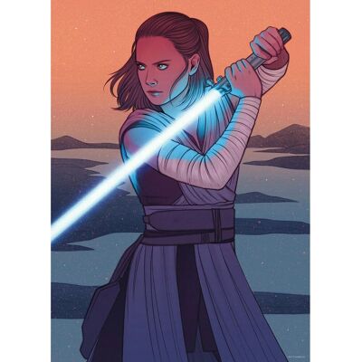 Disney Poster Star Wars Rey Orange und Grau 50 cm x 70 cm 612872 Disney Poster Star Wars Rey Orange und Grau 50 cm x 70 cm 612872