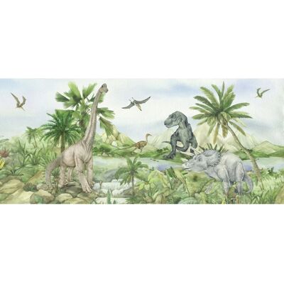 Sanders & Sanders Poster Dinosaurier Grün 0.75 x 1.7 m 601264 Sanders & Sanders Poster Dinosaurier Grün 0.75 x 1.7 m 601264