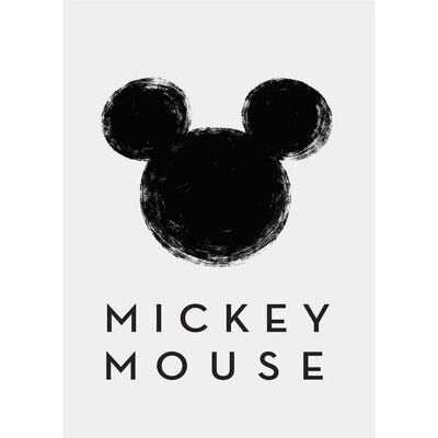 Disney Poster Micky Maus Grau und Schwarz 30 x 40 cm 610122 Disney Poster Micky Maus Grau und Schwarz 30 x 40 cm 610122