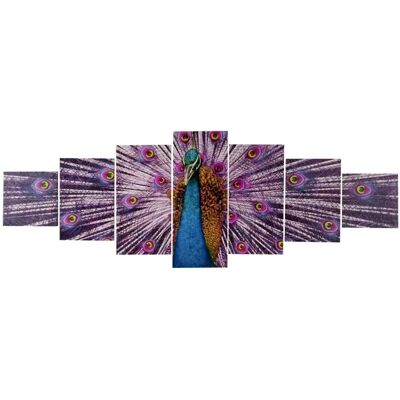 MCW Leinwandbild H375 XL Pfau 7-tlg. MCW Leinwandbild H375 XL Pfau 7-tlg.