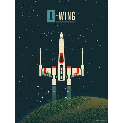 Disney Poster Star Wars X-Wing Dunkelblau 30 cm x 40 cm 612858 Disney Poster Star Wars X-Wing Dunkelblau 30 cm x 40 cm 612858