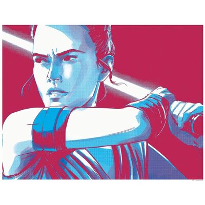 Disney Poster Star Wars Rey Rot und Blau 50 x 40 cm 610264 Disney Poster Star Wars Rey Rot und Blau 50 x 40 cm 610264