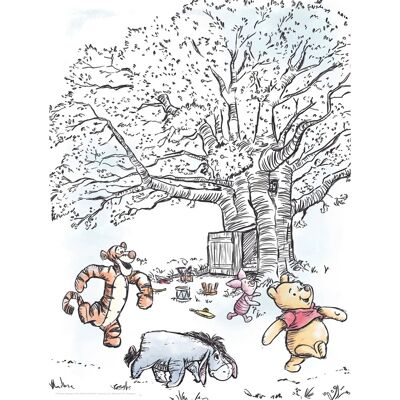 KOMAR Winnie Pooh Playground Poster - Bunt, 70cm x 40cm - Poster KOMAR Winnie Pooh Playground Poster - Bunt, 70cm x 40cm - Poster