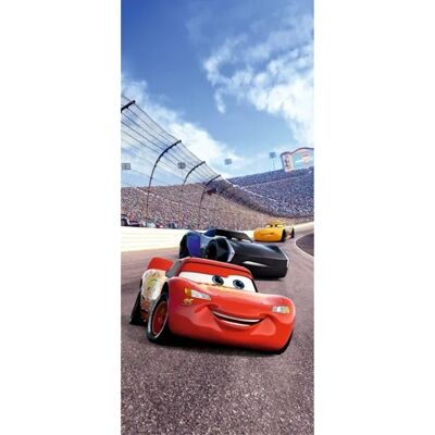 Disney Poster Cars Blau Braun und Rot 90 x 202 cm 600774 Disney Poster Cars Blau Braun und Rot 90 x 202 cm 600774