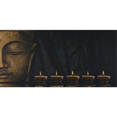 MCW LED-Bild Leinwand Timer 110x55cm Buddha Flackernd MCW LED-Bild Leinwand Timer 110x55cm Buddha Flackernd