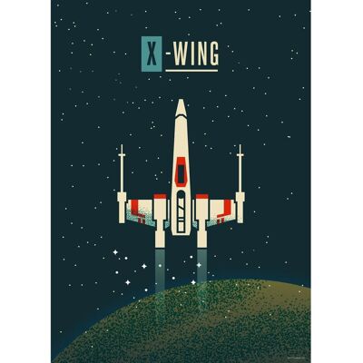 Disney Poster Star Wars X-Wing Dunkelblau 50 cm x 70 cm 612860 Disney Poster Star Wars X-Wing Dunkelblau 50 cm x 70 cm 612860