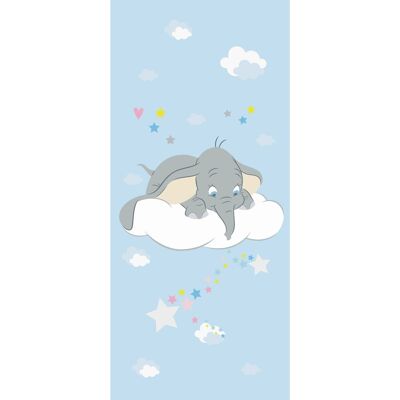 Disney Poster Dumbo Blau und Grau 90 x 202 cm 600781 Disney Poster Dumbo Blau und Grau 90 x 202 cm 600781
