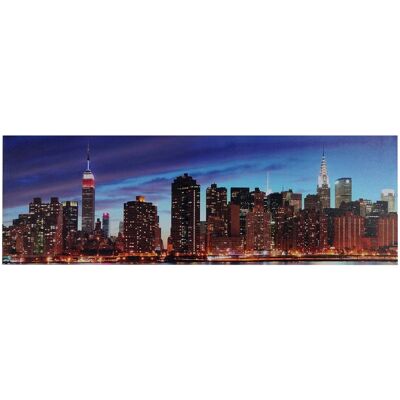 MCW LED-Bild Leinwand Timer 120x40cm New York Flackernd MCW LED-Bild Leinwand Timer 120x40cm New York Flackernd