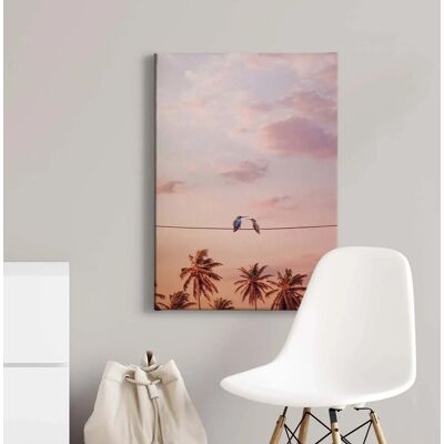 Bricoflor Vogel Bild Auf Leinwand Mit Sonnenuntergang In Rosa Und Lila Romantisches Wandbild Für Schlafzimmer Himmel Leinwandbild Mit Palmen Bricoflor Vogel Bild Auf Leinwand Mit Sonnenuntergang In Rosa Und Lila Romantisches Wandbild Für Schlafzimmer Himmel Leinwandbild Mit Palmen