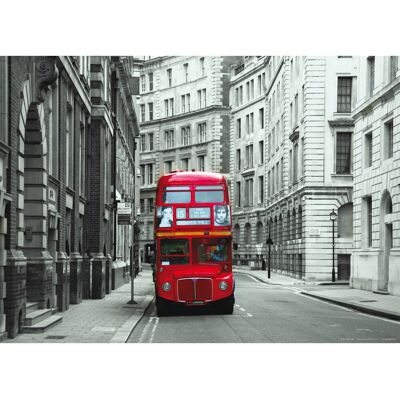 Sanders & Sanders Poster London Grau und Rot 160 x 110 cm 600689 Sanders & Sanders Poster London Grau und Rot 160 x 110 cm 600689