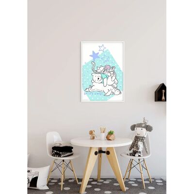 Disney Poster Pu Der Bär Mintgrün 30 x 40 cm 610182 Disney Poster Pu Der Bär Mintgrün 30 x 40 cm 610182